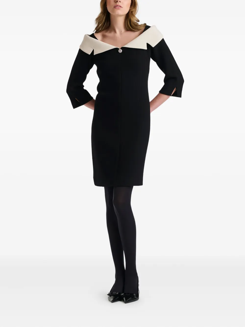 WEILL PARIS mini bardot neck crêpe dress | Cocktail & Party Dresses | Image 2