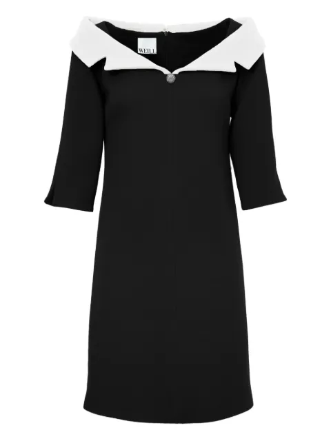 WEILL PARIS mini bardot neck crêpe dress