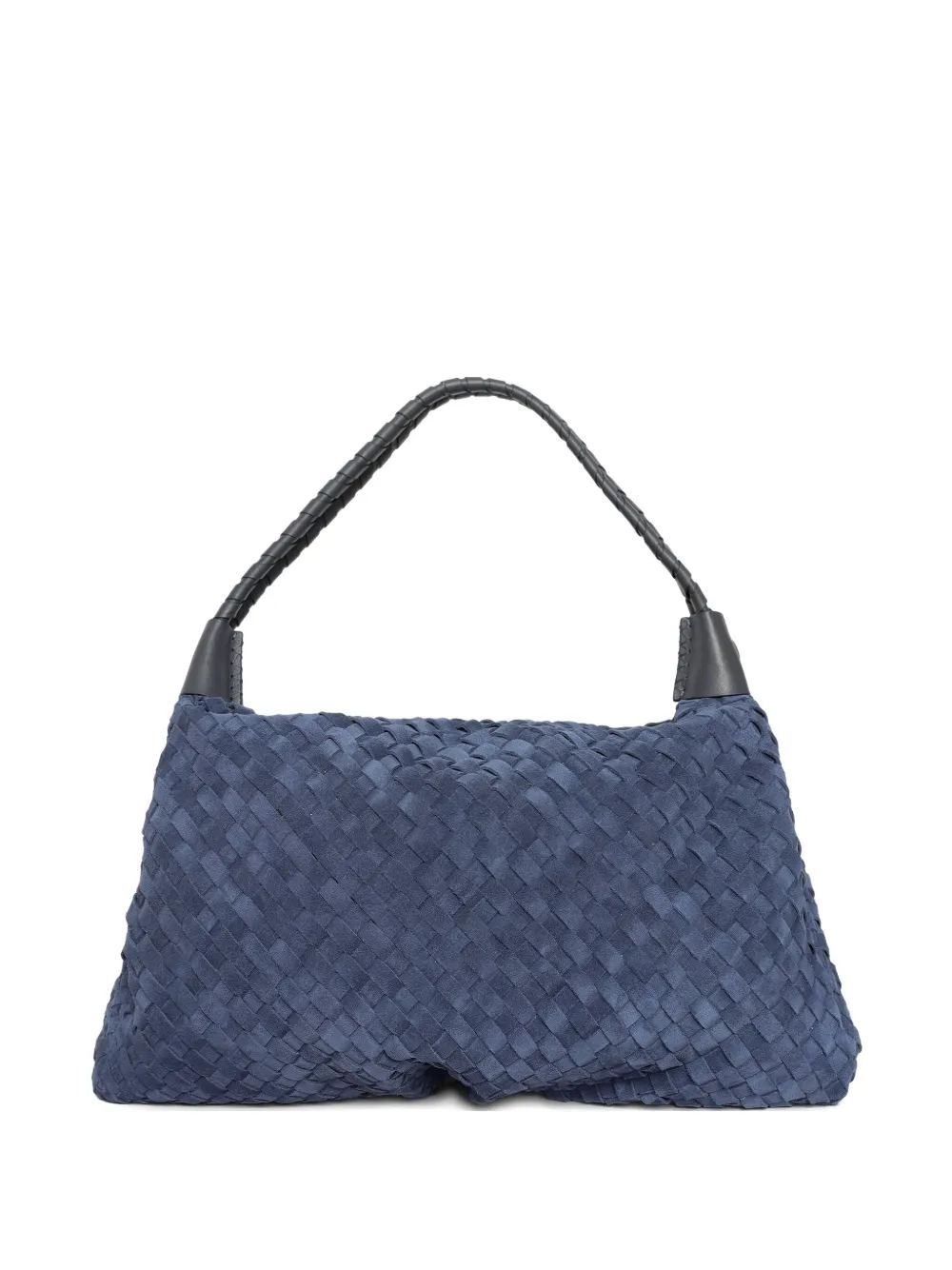Sarah Chofakian woven braided handle shoulder bag - Blu