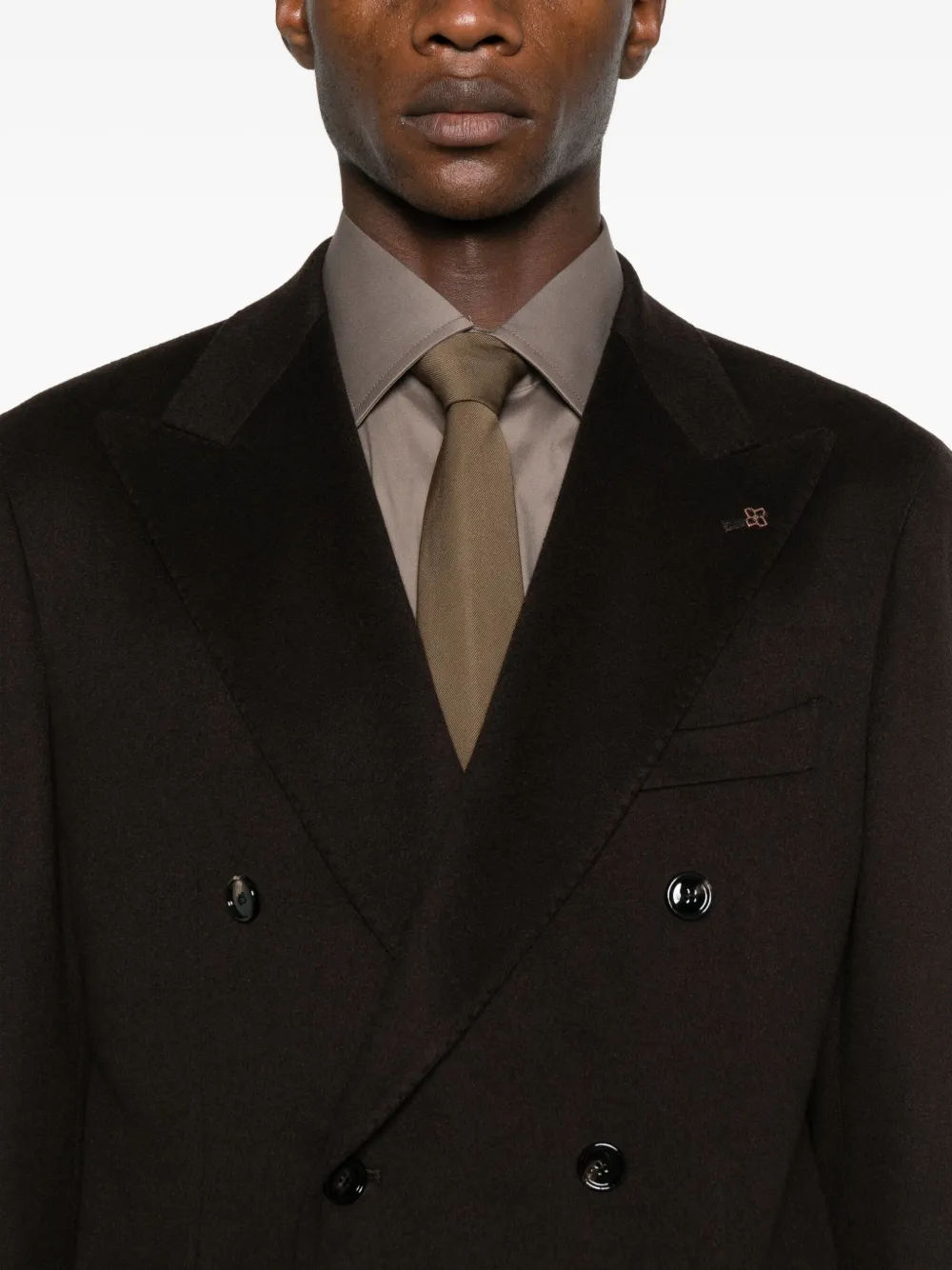 TAGLIATORE ダブルジャケット 44 ダークブラウン Tagliatore ダブル