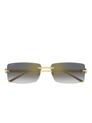 Cartier Eyewear クラッシュ ドゥ カルティエ サングラス | ゴールド