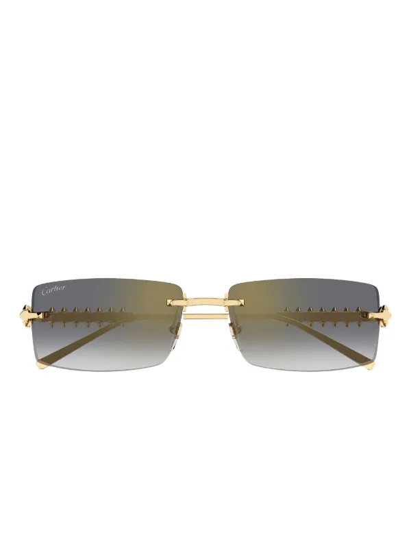 Cartier Eyewear クラッシュ ドゥ カルティエ サングラス | ゴールド