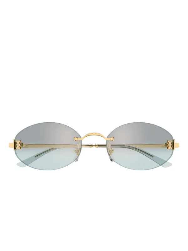 Cartier Eyewear Core Range Sunglasses in Gold