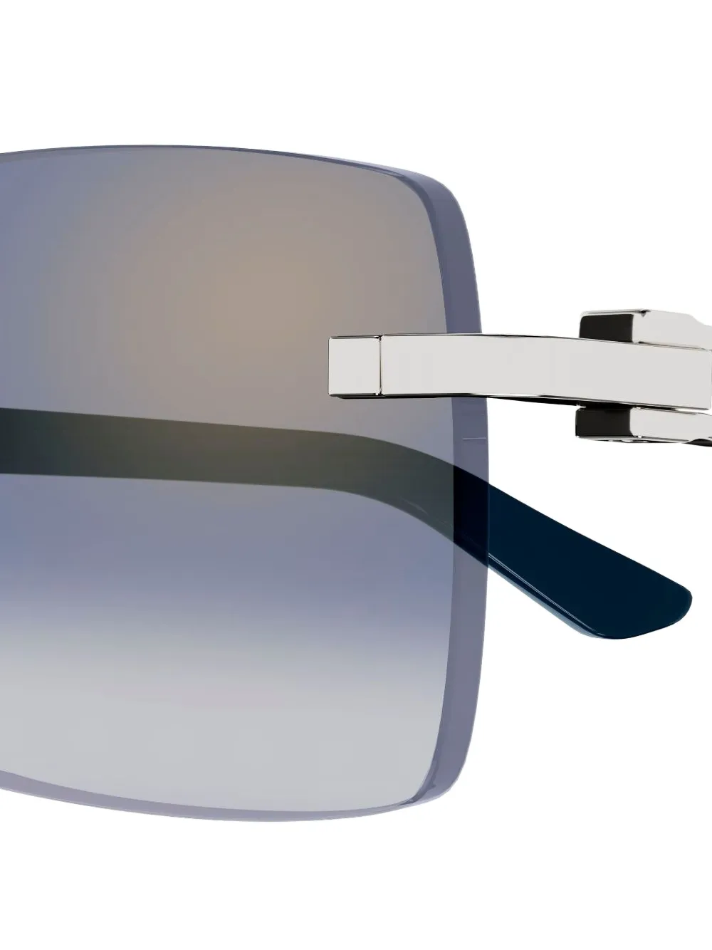 Cartier Rectangle-frame Sunglasses In Blue