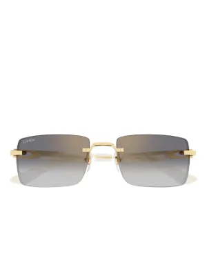 Cartier Eyewear クラッシュ ドゥ カルティエ サングラス | ゴールド Cartier Eyewear クラッシュ ドゥ カルティエ サングラス | ゴールド