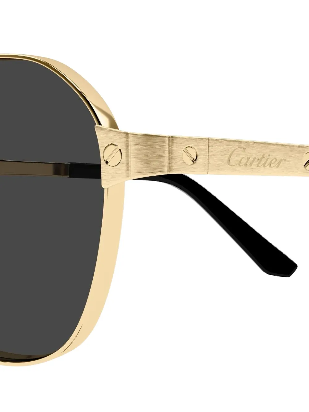 Cartier Eyewear Zonnebril met piloten montuur Goud