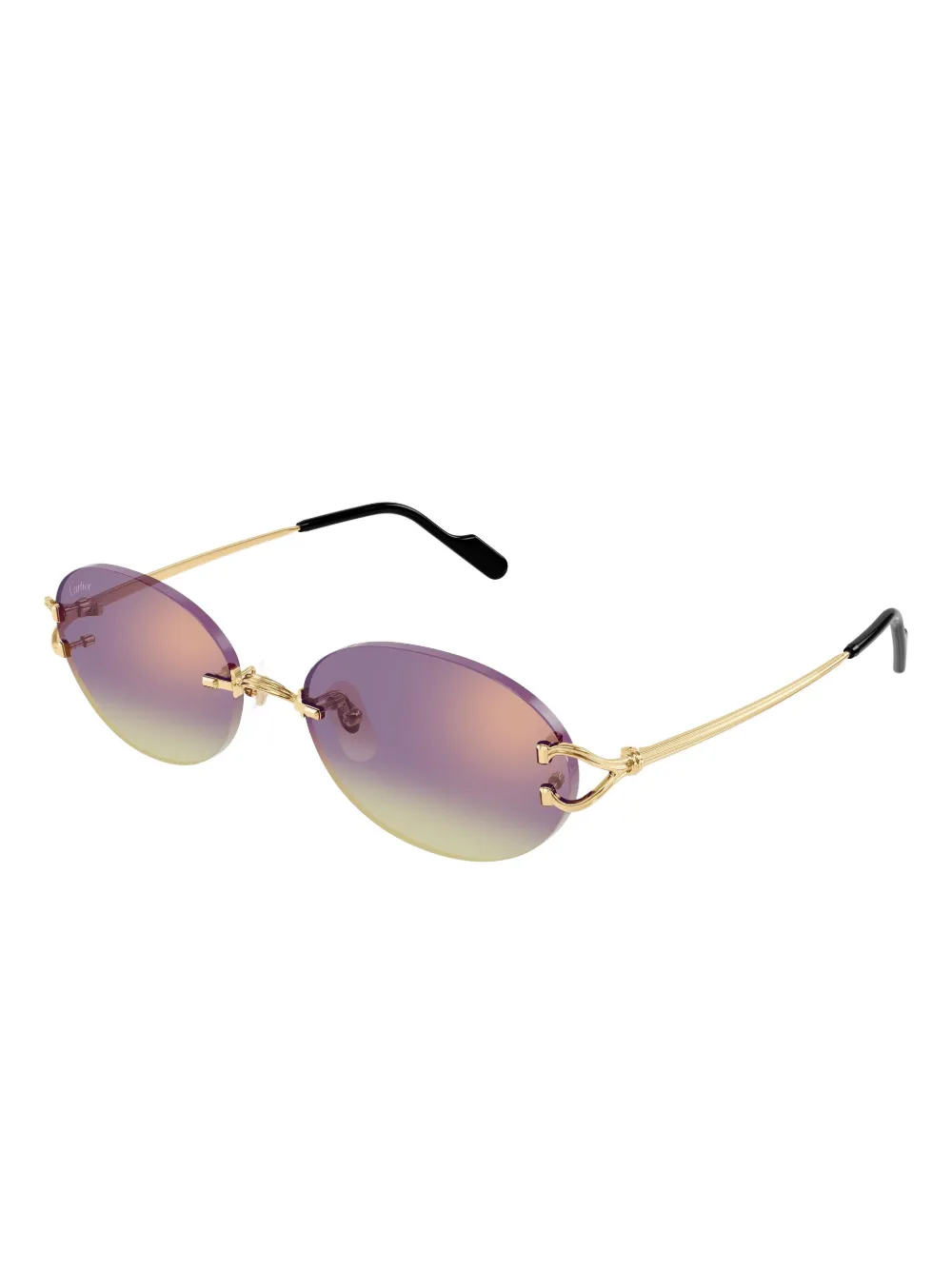 Cartier Eyewear round-frame sunglasses | Gold | Image 1