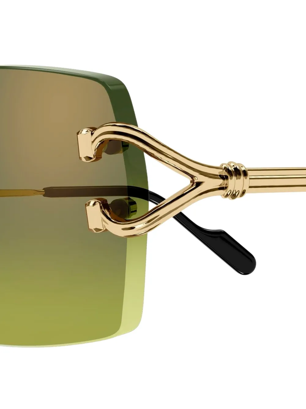 Cartier Round-frame Sunglasses In Brown
