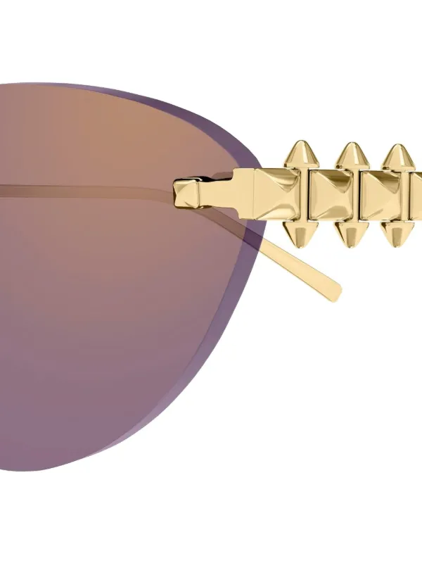 Cartier Eyewear CT0543S Sunglasses | Gold | FARFETCH