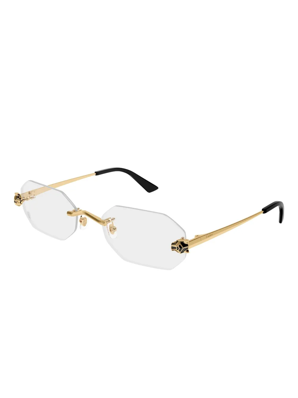 Cartier Eyewear Panthère geometric-frame glasses | Men | Image 2