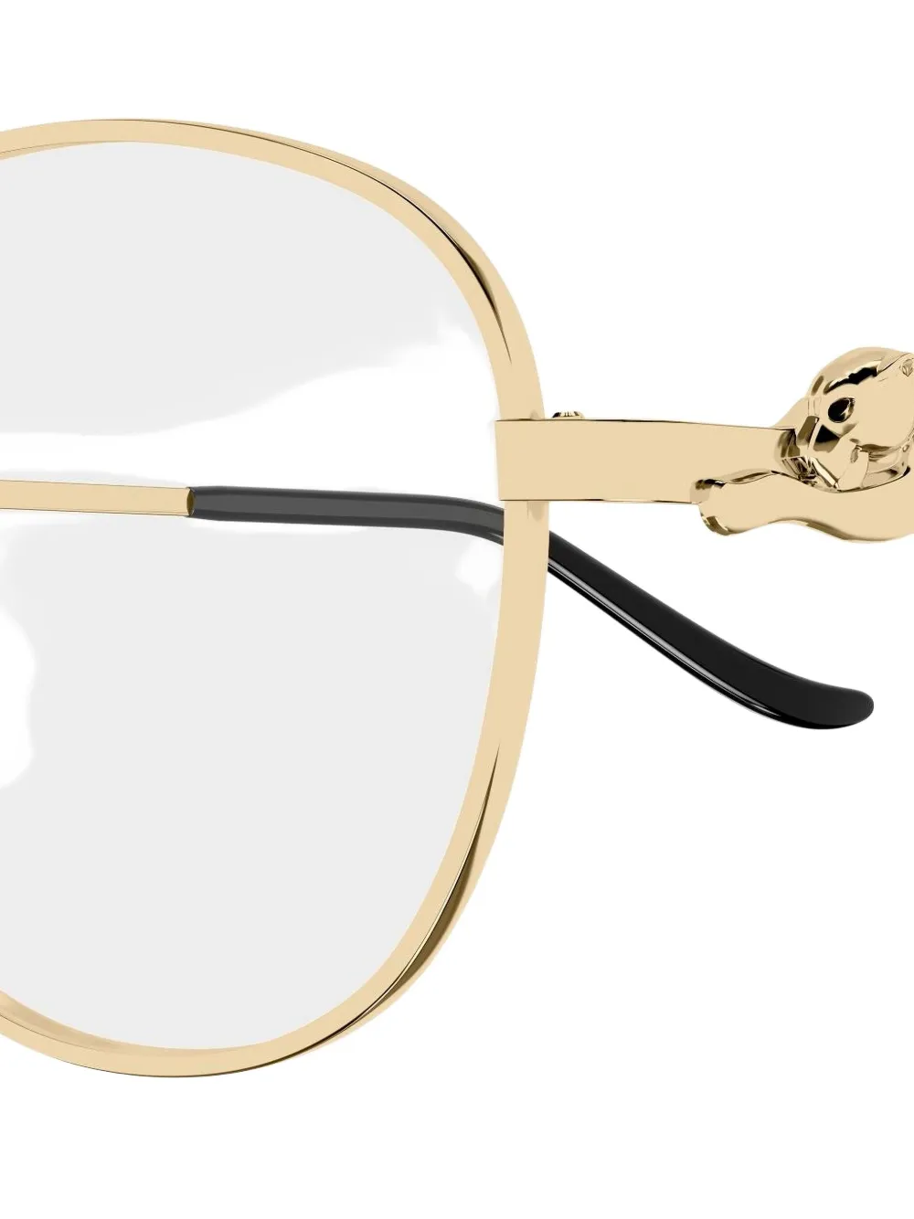 Cartier Panthère Round-frame Glasses In Blue