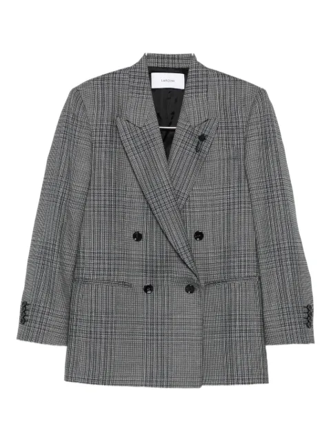 Lardini blazer con doble botonadura y motivo de cuadros