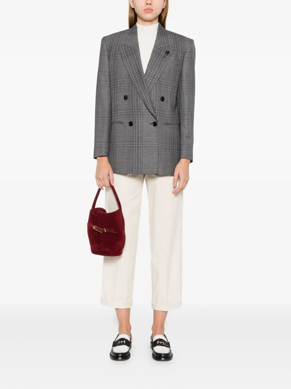 Lardini double-breasted checked blazer | Blazers | Image 2