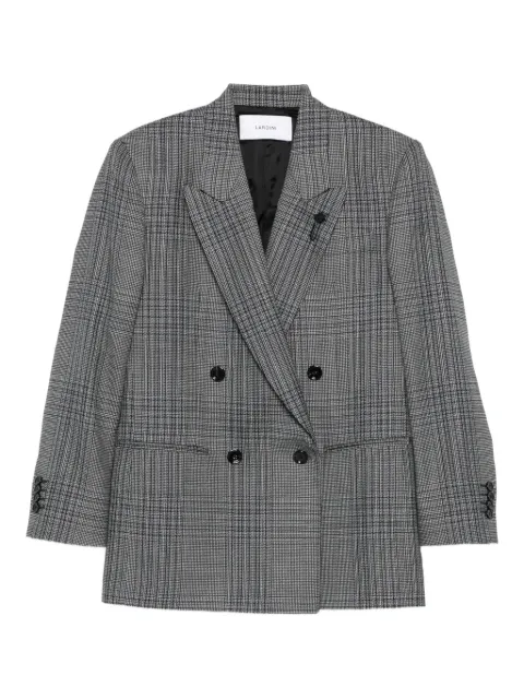 Lardini double-breasted checked blazer 