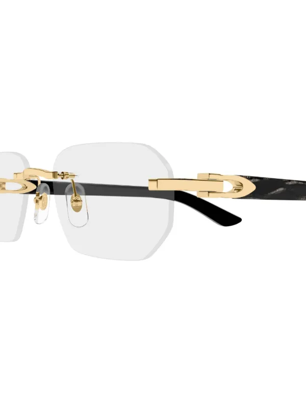 Cartier カルティエ サングラス リムレスメガネ Cartier Eyewear リムレス サングラス 通販 - FARFETCH
