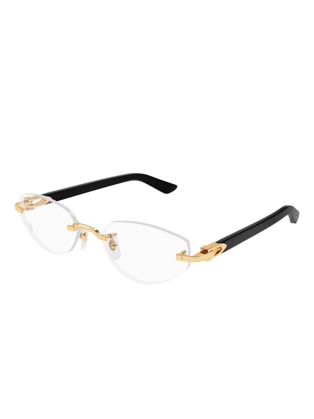 Cartier Eyewear geometric-frame rimless glasses | Image 2