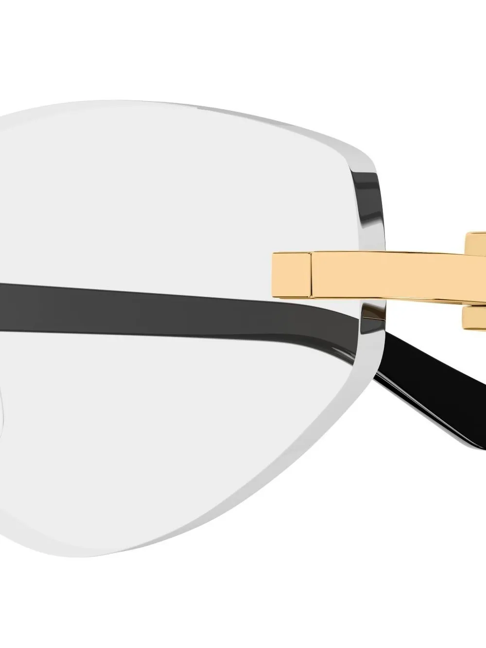 Cartier Eyewear Zonnebril met geometrisch montuur Zwart