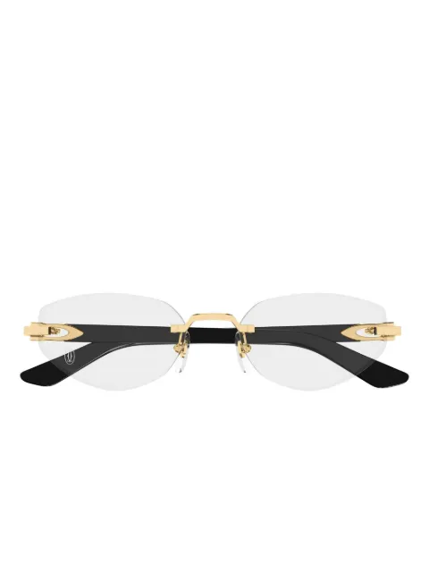 Cartier Eyewear lentes geométricos sin armazón