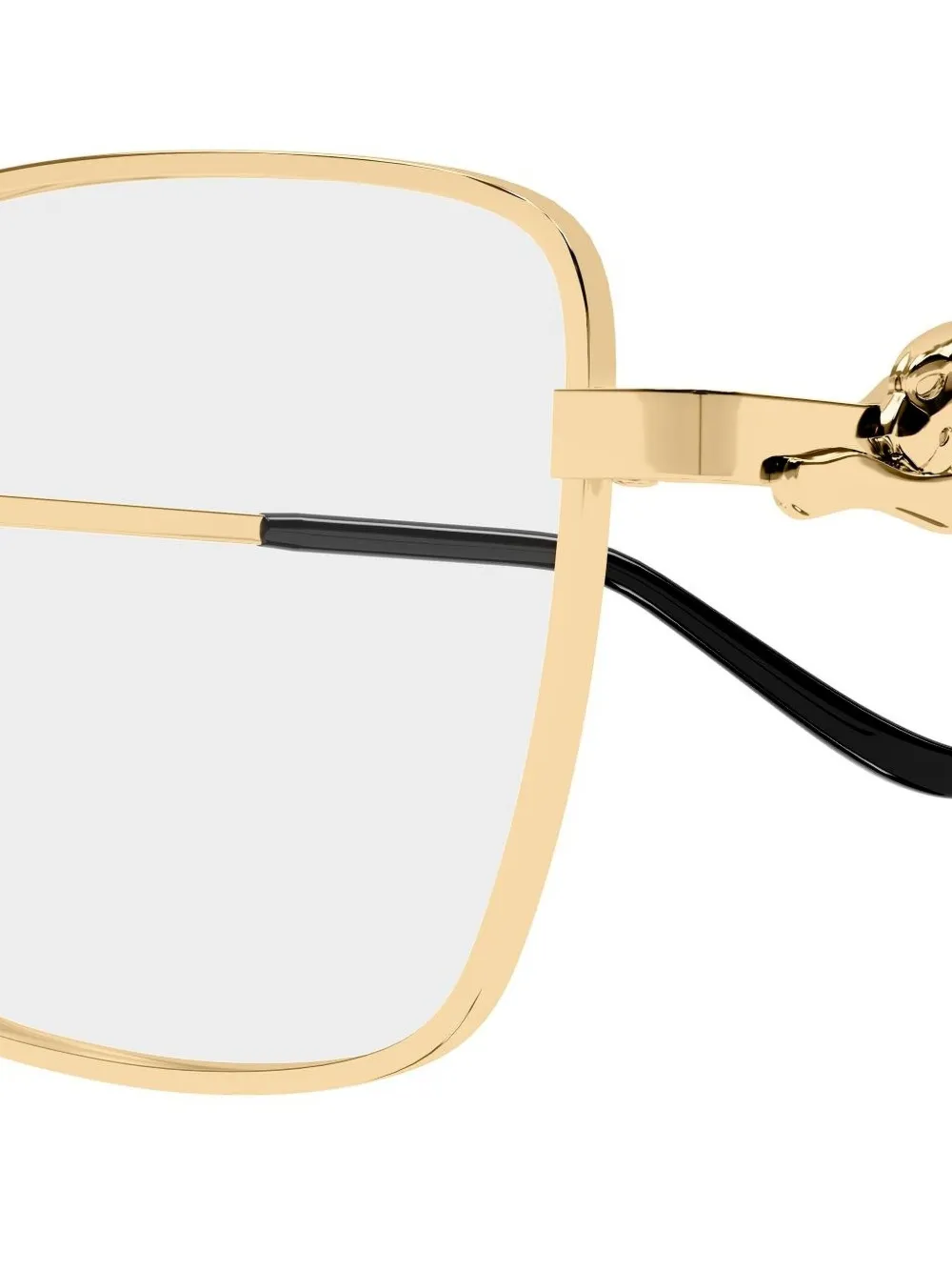 Cartier Eyewear Panthère Square-frame Glasses in Gold, view 3