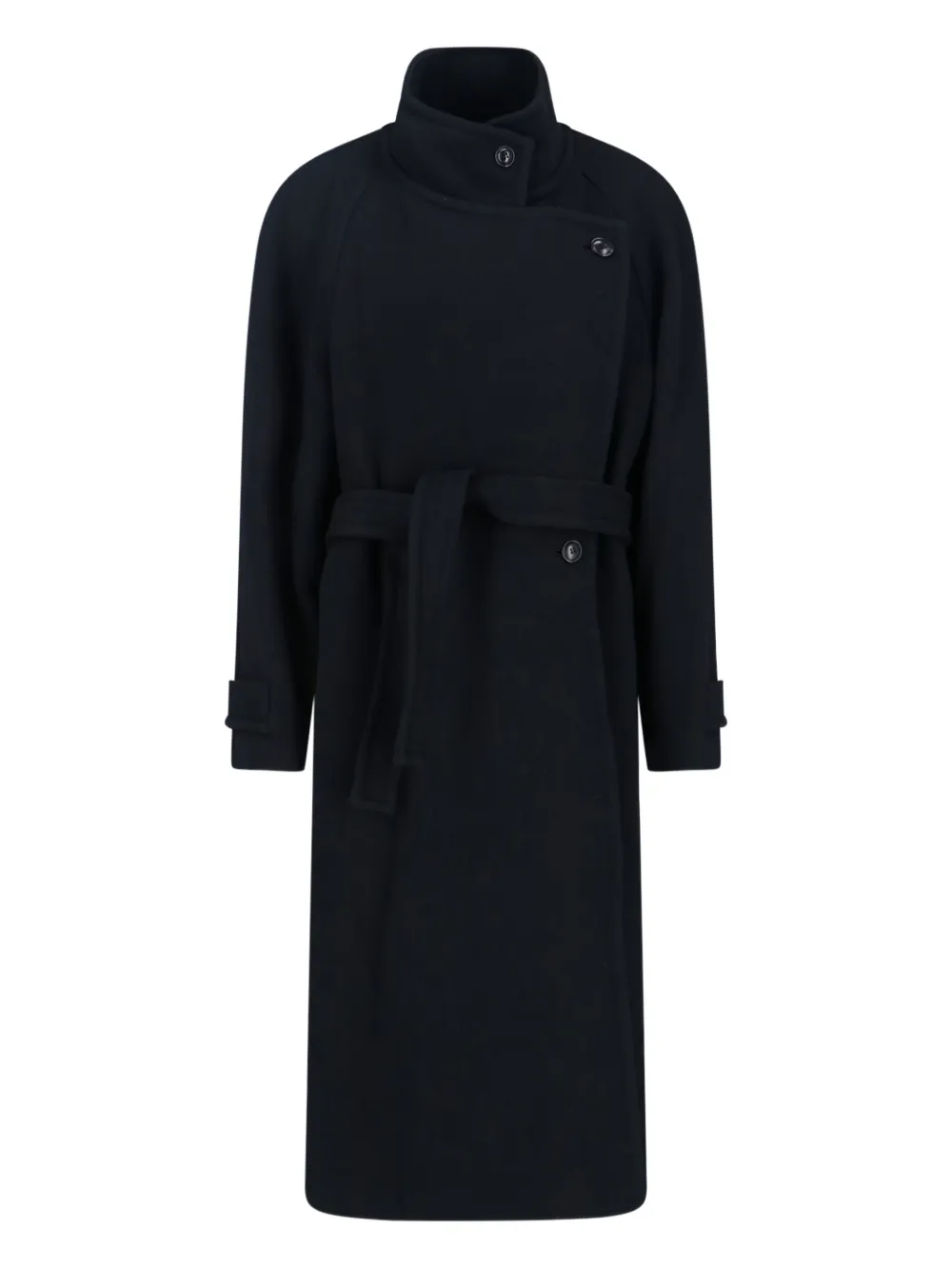 Low Classic Jas met enkele rij knopen Zwart