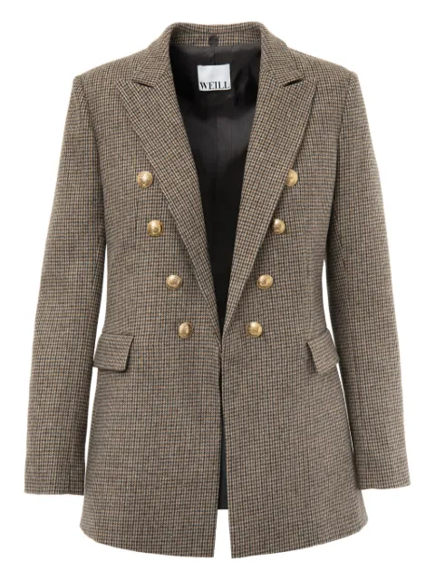 WEILL PARIS checked blazer