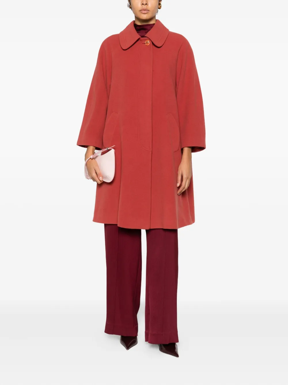 A.N.G.E.L.O. Vintage Cult 1980s pre-owned jas met enkele rij knopen - Rood