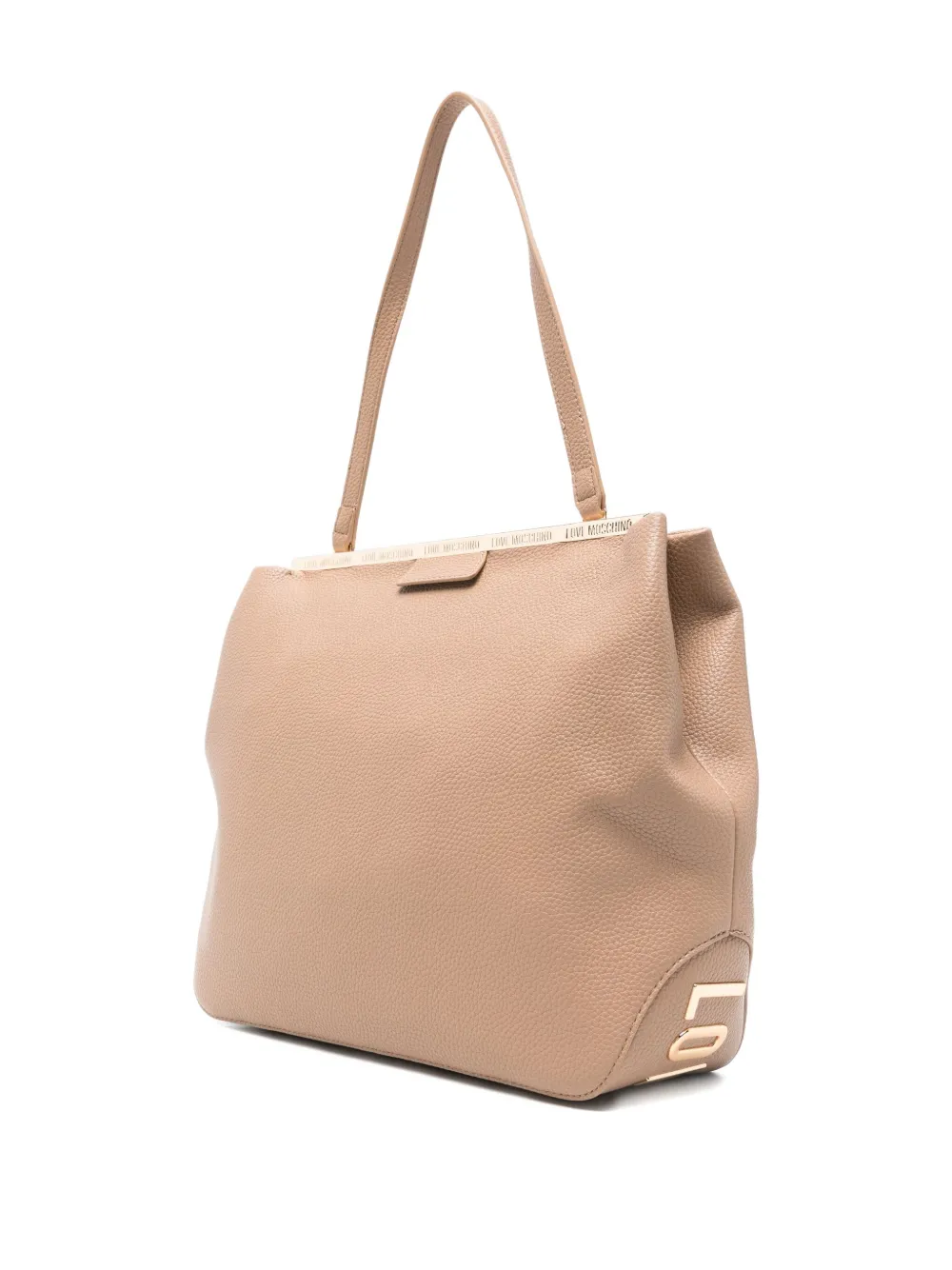 Love Moschino Schoudertas met logo Beige