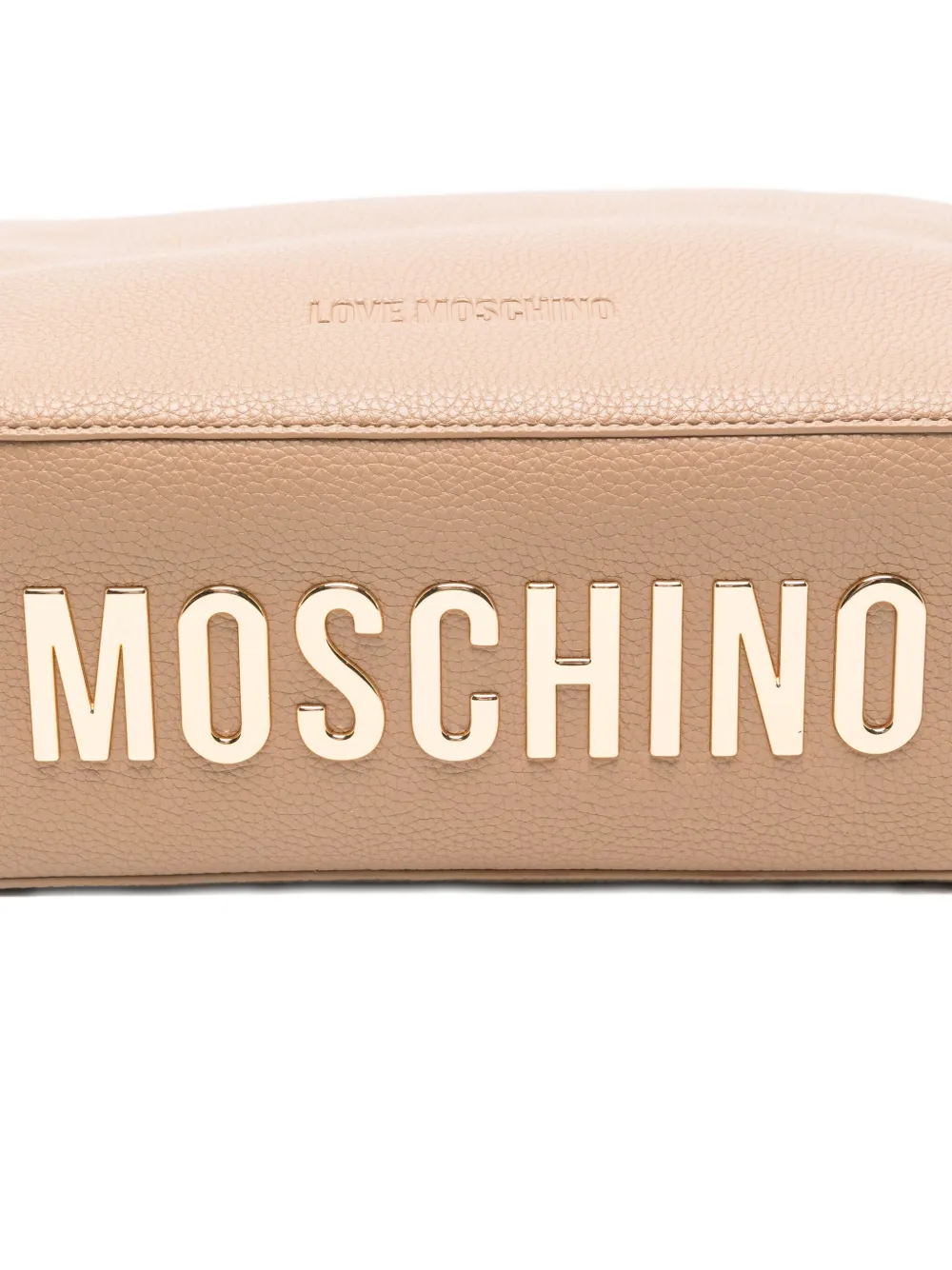 Love Moschino Schoudertas met logo Beige