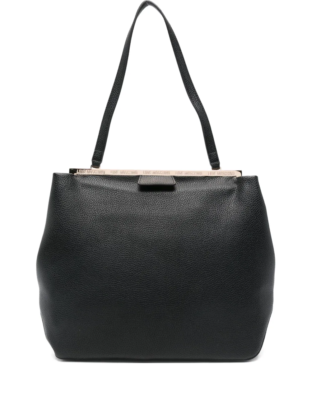 Love Moschino Logo-lettering Shoulder Bag In Black