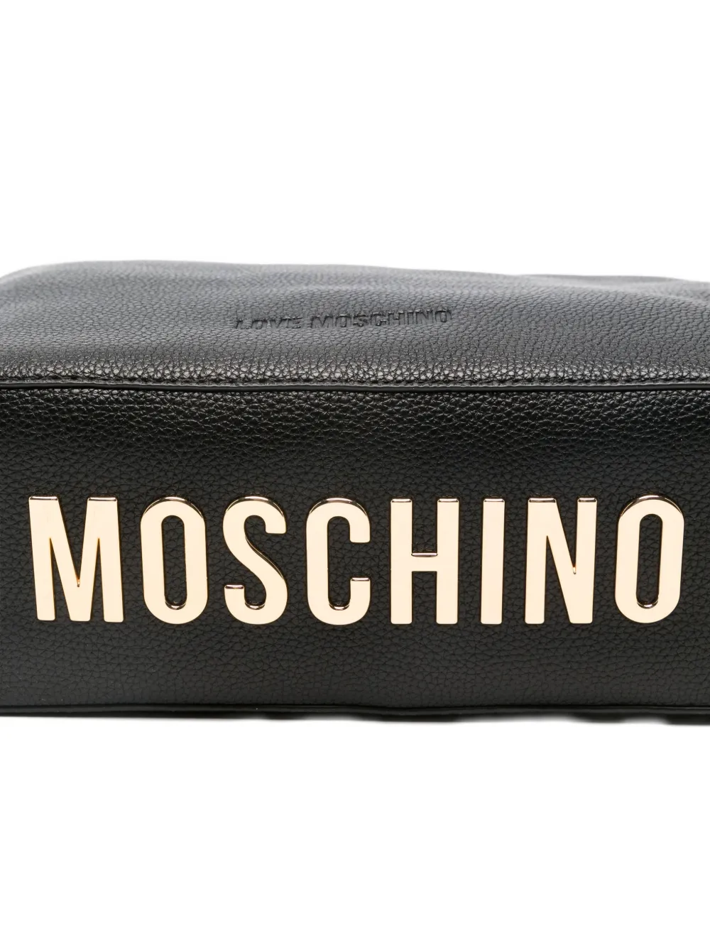 Love Moschino Logo-lettering Shoulder Bag In Black