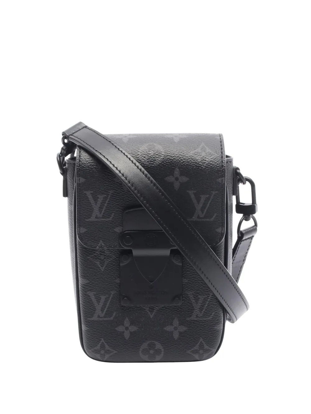 Louis Vuitton Pre-Owned bolsa crossbody Monogram Eclipse S Lock Vertical Wearable 2021-2025 | negro | Image 1