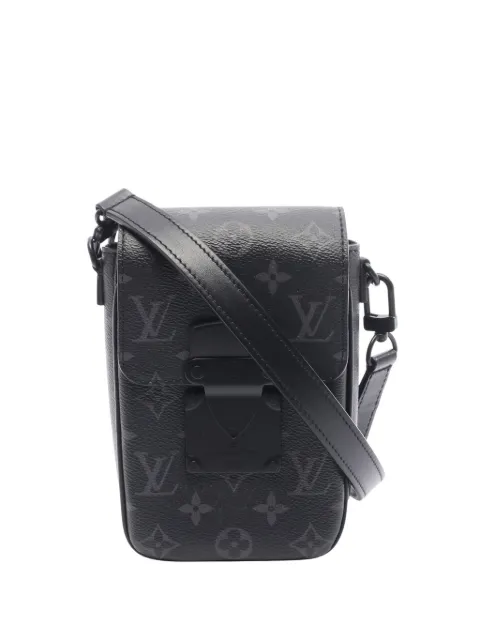 Louis Vuitton Pre-Owned bolsa crossbody Monogram Eclipse S Lock Vertical Wearable 2021-2025