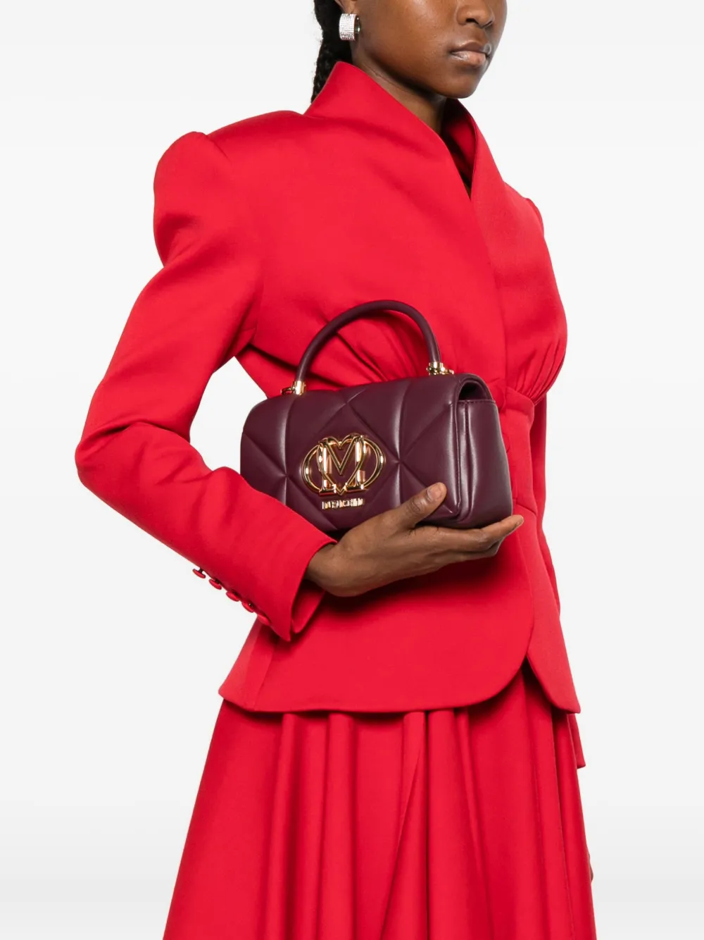 Love Moschino Gewatteerde shopper - Rood