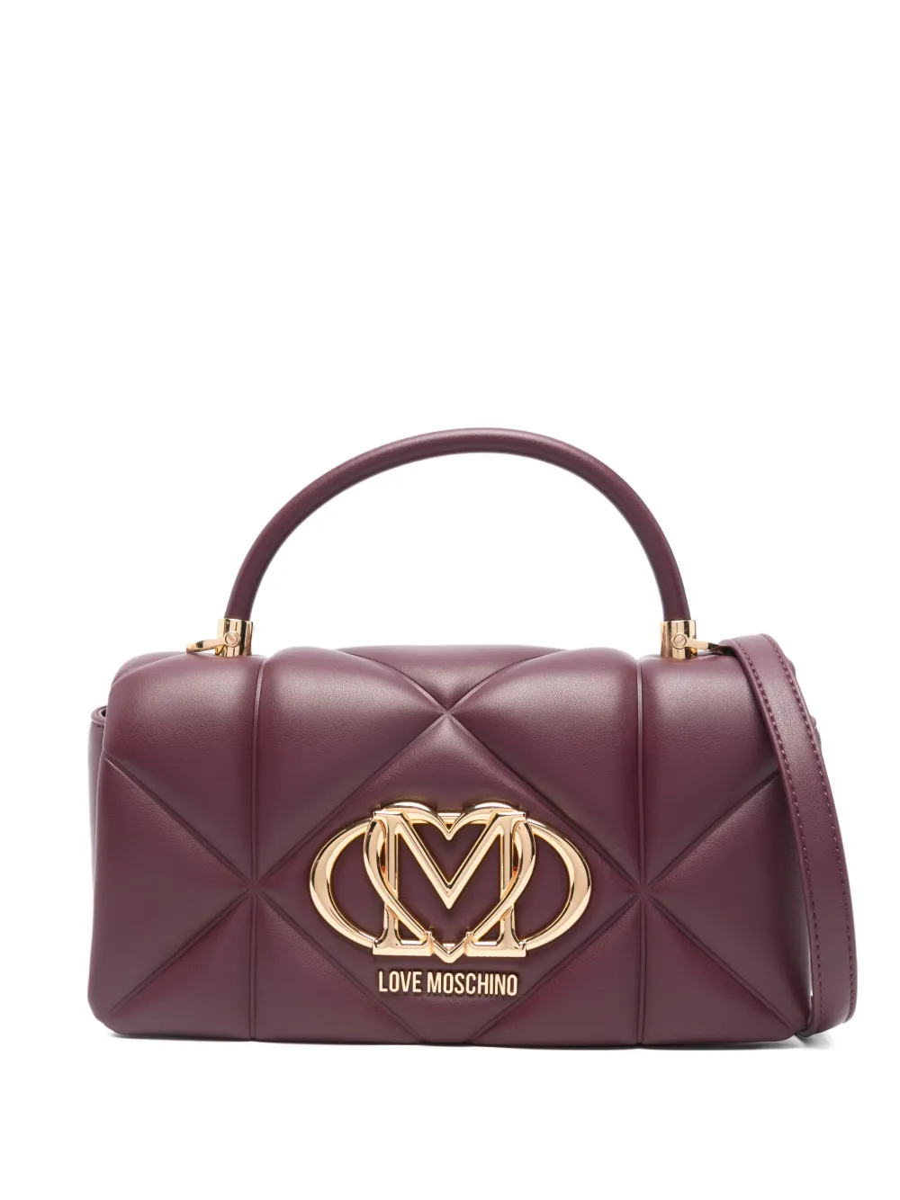 Love Moschino Quilted Tote Bag In Red