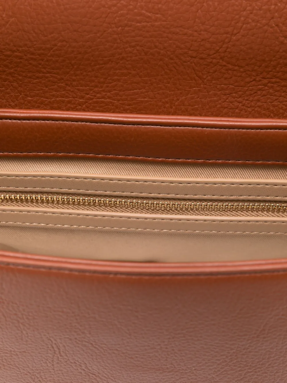 Love Moschino Locked In schoudertas met logoplakkaat Bruin