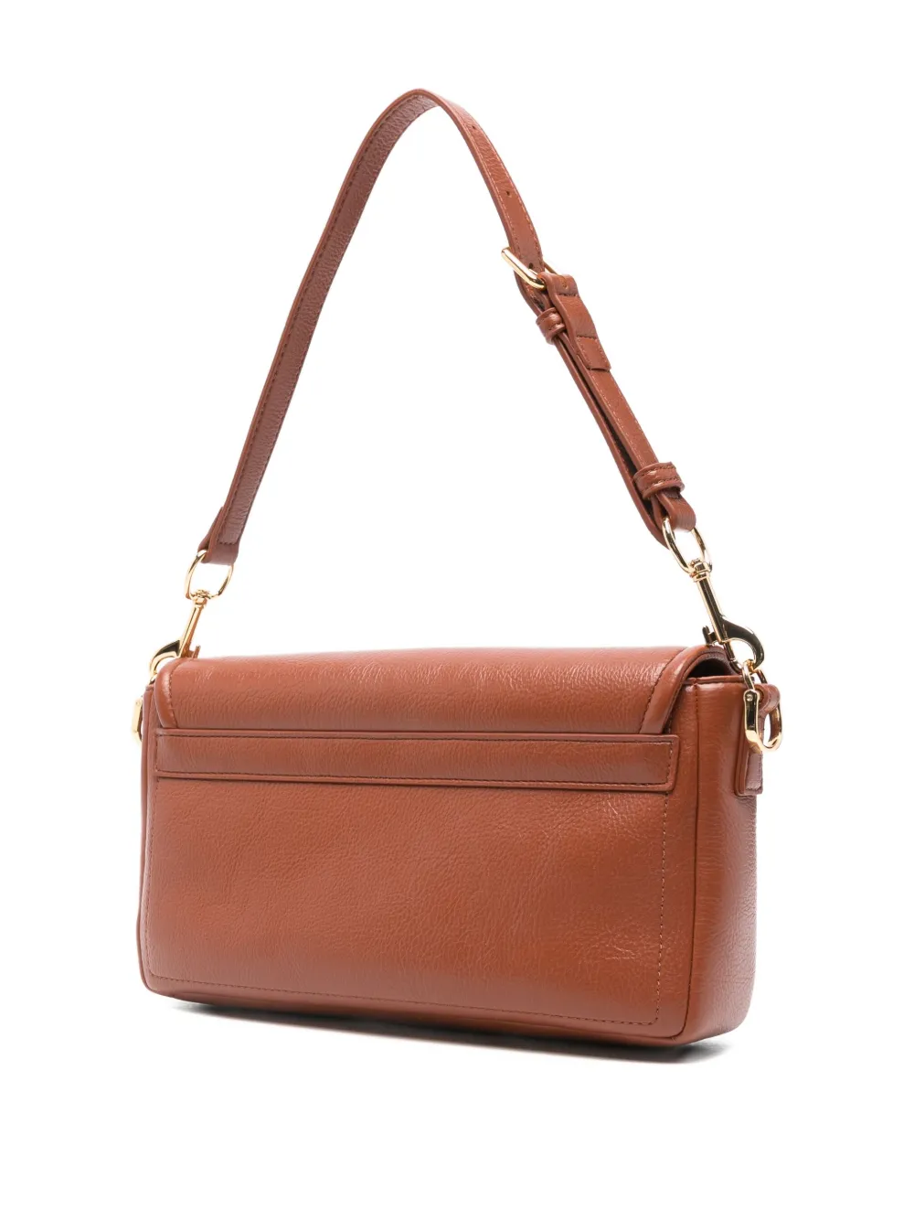 Love Moschino Locked In schoudertas met logoplakkaat Bruin