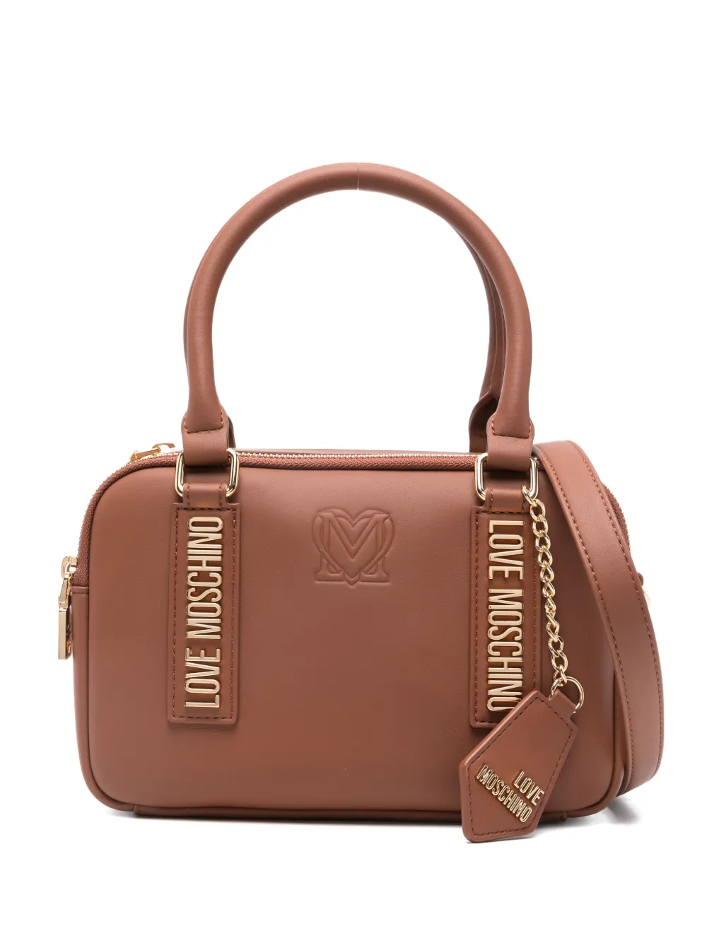 Love Moschino Logo-lettering Tote Bag In Brown
