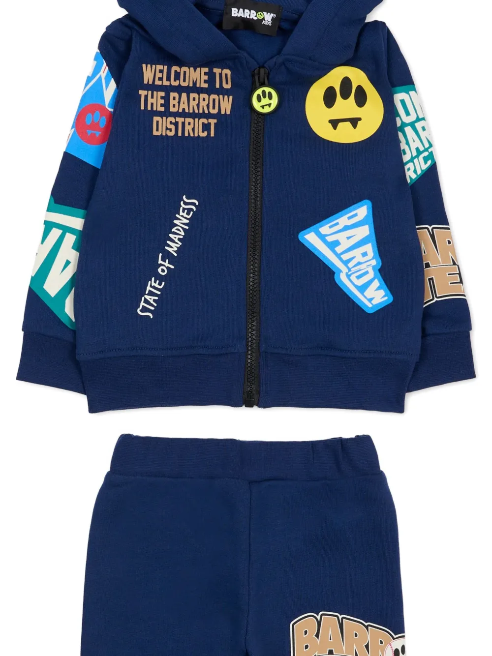 Barrow Hooded Graphic Tracksuit In Blue