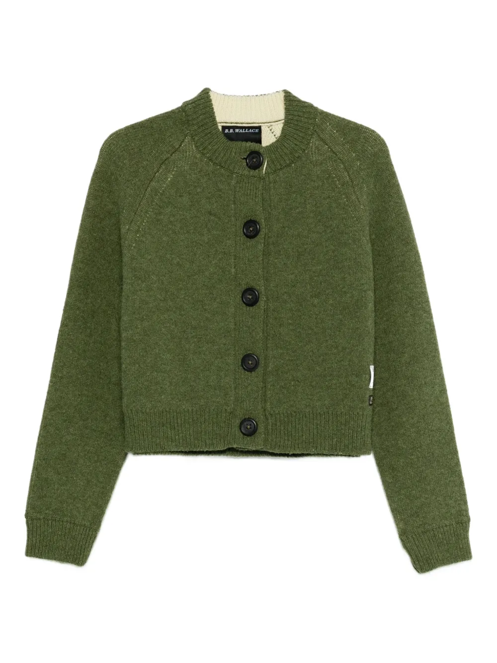 B.b. Walace Button-front Cardigan In Green