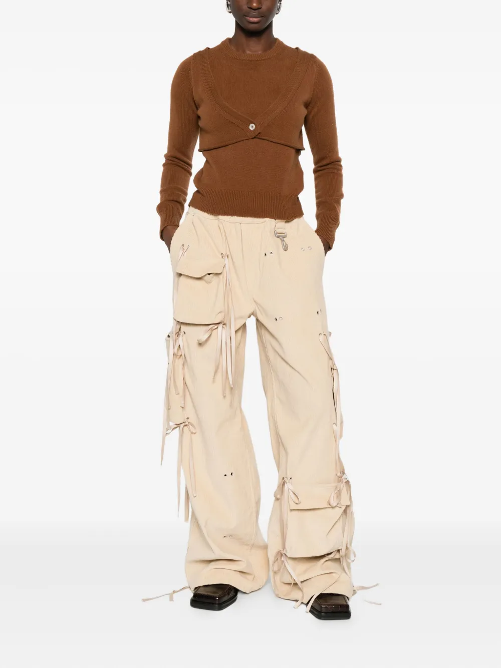B.b. Walace Cashmere Crew-neck Sweater In Brown