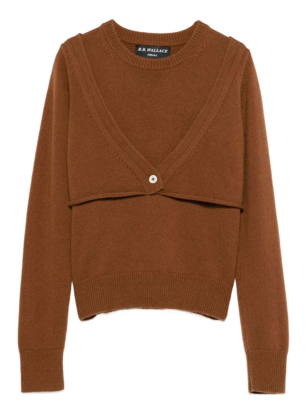 B.b. Walace Cashmere Crew-neck Sweater In Brown