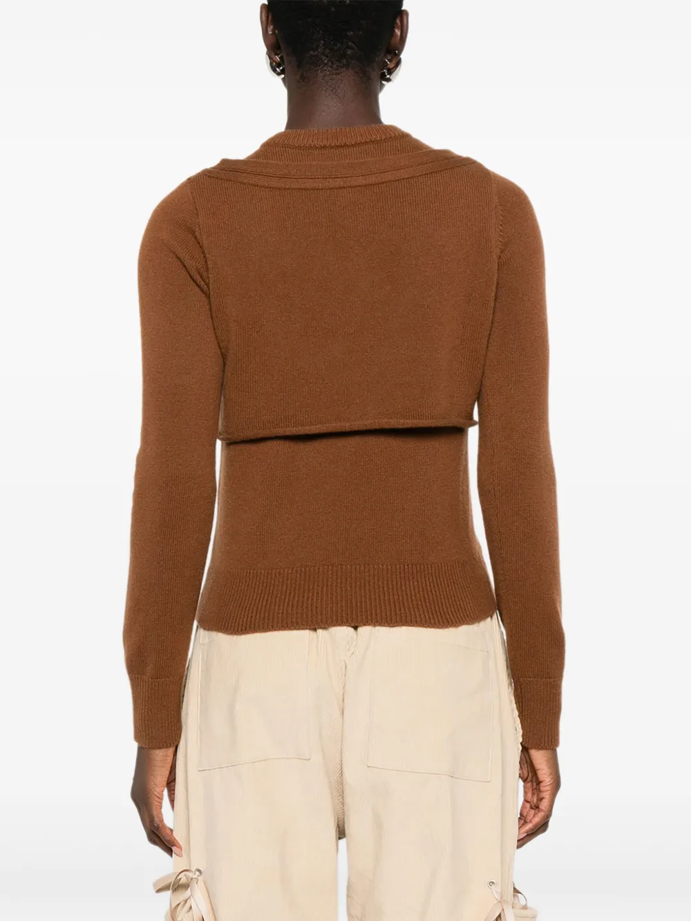 B.b. Walace Cashmere Crew-neck Sweater In Brown