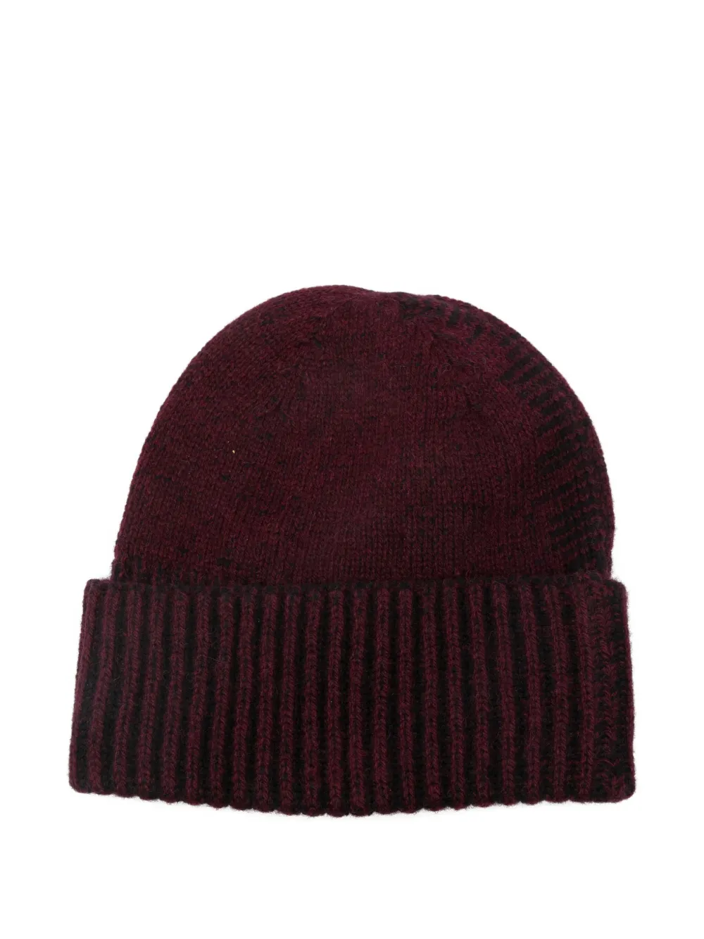 B.b. Walace Ribbed Beanie Hat In Burgundy