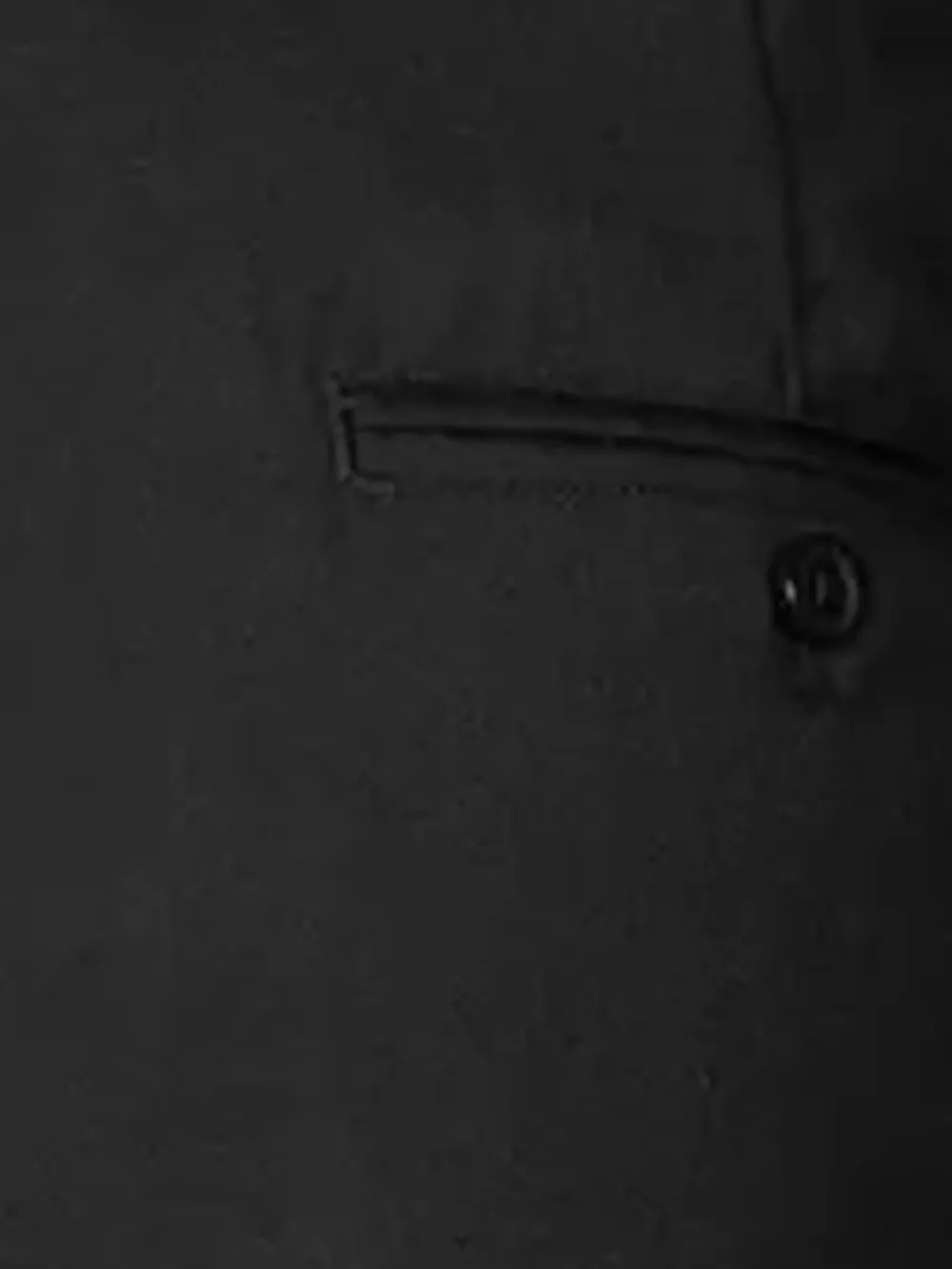 SAMSOE Straight wollen broek Zwart