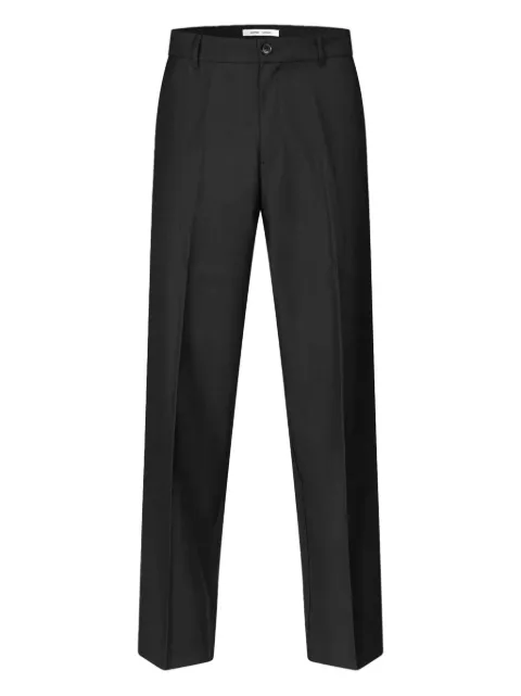 SAMSOE SAMSOE straight-leg wool trousers