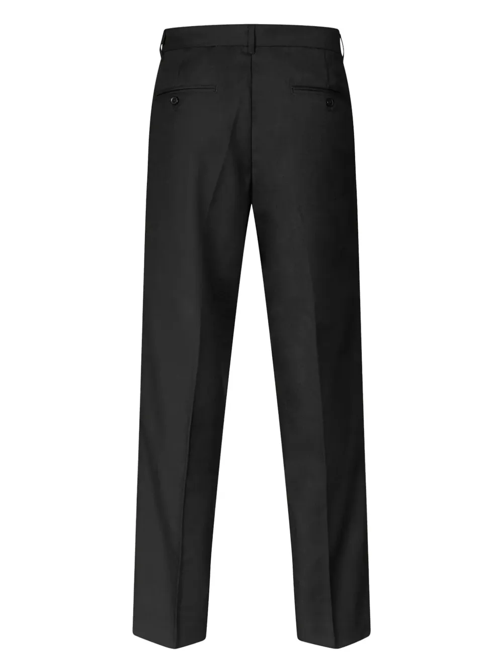 SAMSOE SAMSOE Straight wollen broek - Zwart