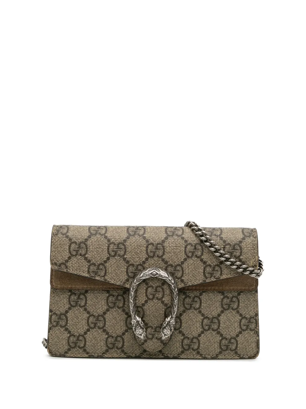 Gucci Pre-Owned 2021-2025 Mini GG Supreme Dionysus crossbody bag | Brown | Image 1