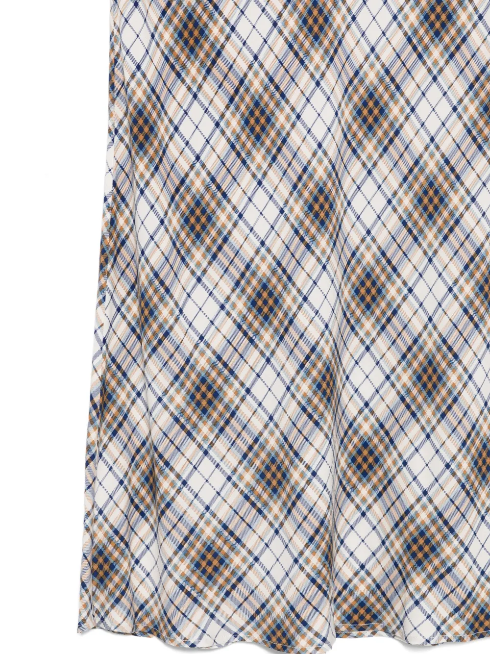 Liu •jo Plaid Straight Skirt In Multi