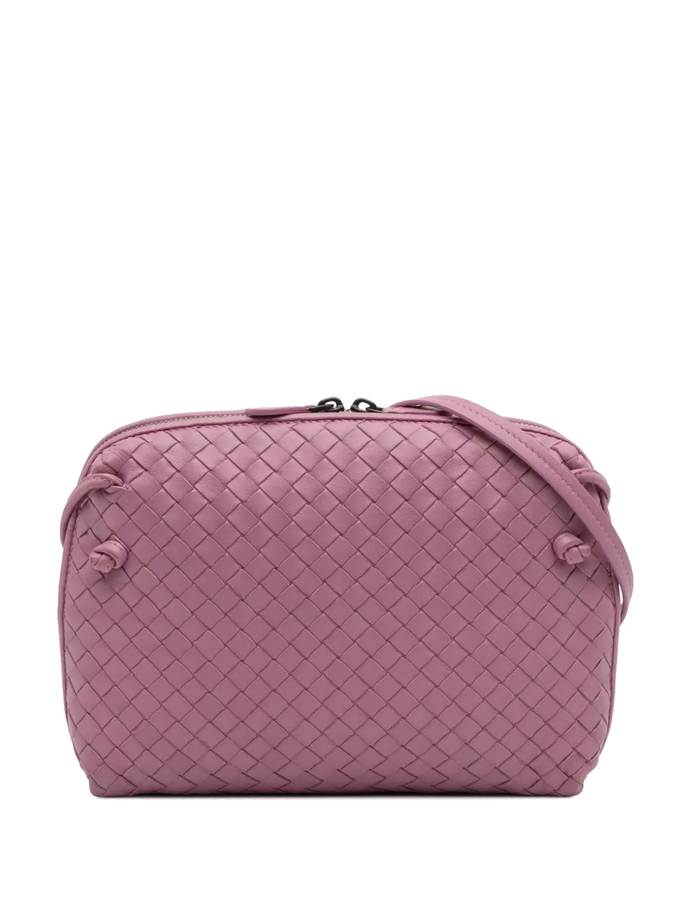 Bottega Veneta Pre-Owned 2012-2025 Nappa Intrecciato Nodini crossbody bag - Rosa
