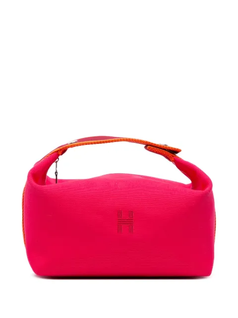 Hermès Pre-Owned 2021-2025 Large Toile Bride A Brac Case vanity bag